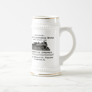 Chope À Bière La locomotive de Baldwin fonctionne la bière 1895