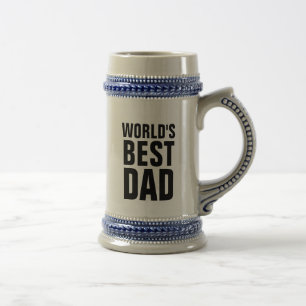 CHOPE À BIÈRE LA MEILLEURE PÈRE DU MONDE BEER STEIN