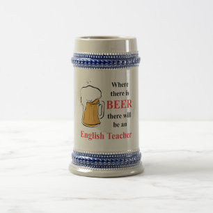 Chope À Bière Là où il y a bière - professeur d'Anglais