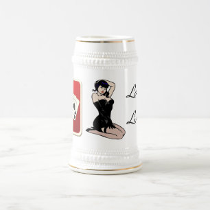 Chope À Bière Lady Luck Poker Stein