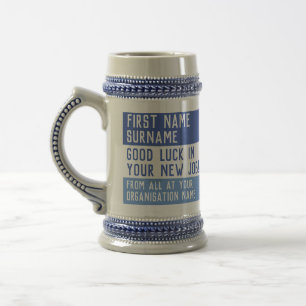 Chope À Bière Laisser Un Cadeau. Bonne chance dans votre nouvel