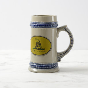 Chope À Bière Le drapeau de Gadsden ne marchent pas sur moi la