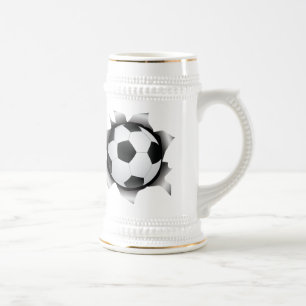 Chope À Bière le football par le feuillard
