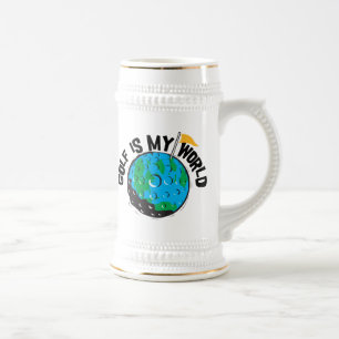 Chope À Bière Le golf est mon monde