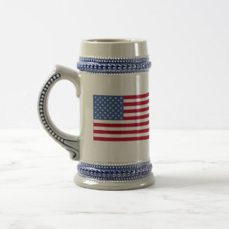Chope À Bière Le grand Américain Stein du rouge un