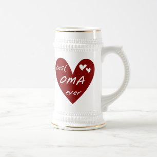 Chope À Bière Le meilleurs T-shirts et cadeaux d'Oma de coeur