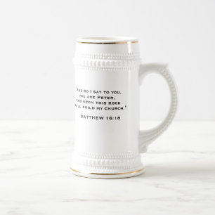 Chope À Bière Le Pape Benoît XVI, BENOÎT XVI, "et ainsi je dis