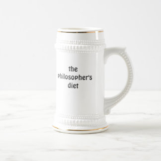 Chope À Bière le stein du régime du philosophe (gauche)