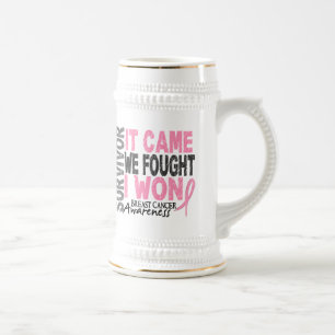 Chope À Bière Le survivant de cancer du sein qu'il est venu nous