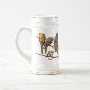 Chope À Bière Le trio d'oiseaux disparus Carolina Parakeet d'Aud