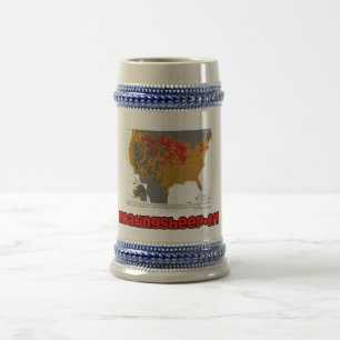 Chope À Bière Le ventre de bière de la bière Stein de l'Améri