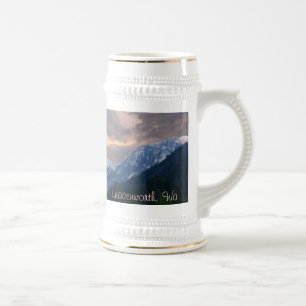 Chope À Bière "Leavenworth, bière Stein de montagnes de Wa"