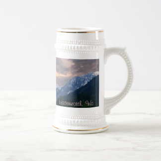 Chope À Bière "Leavenworth, bière Stein de montagnes de Wa"