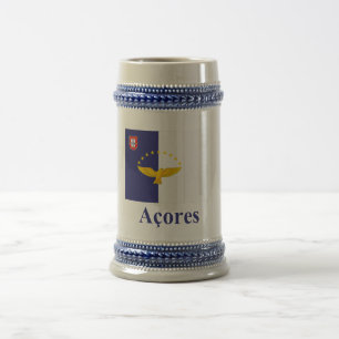 Chope À Bière Les Açores diminuent avec le nom dans le Portugai
