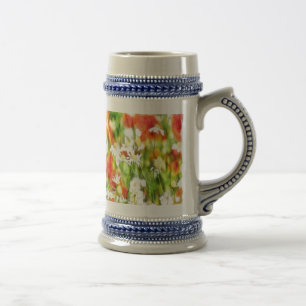 Chope À Bière Les Couleurs Du Printemps Par Une Aquarelle Soleil