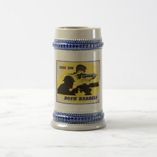 Chope À Bière Les deux barils, Militaire & Industrie, Effort de
