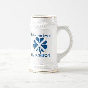 Chope À Bière Les écossais personnalisés m'embrassent que je