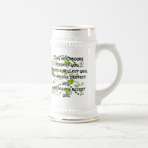 Chope À Bière Les voisins irlandais de Blessing Mug-May vous res