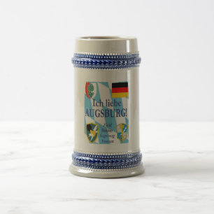 Chope À Bière Liebe Augsbourg d'Ich ! J'aime Augsbourg !