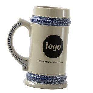 Chope À Bière Logo et texte simple pour la promotion des affaire