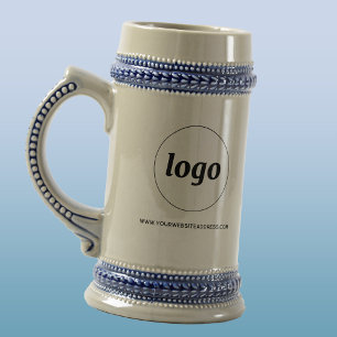 Chope À Bière Logo simple et promotion de l'entreprise textuelle