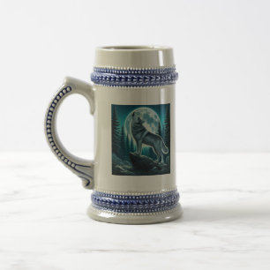 Chope À Bière Loup hurlant