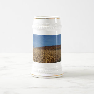 Chope À Bière Lune de maïs et de ciel bleu