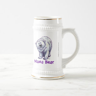 Chope À Bière Mama Oear Polar Bear Stein