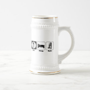 Chope À Bière manger le style de sommeil