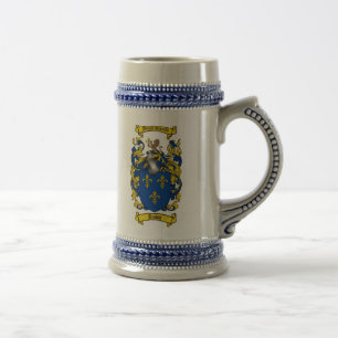 Chope À Bière Manteau des bras Brown Stein/crête Brown de