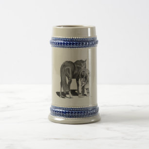 Chope À Bière Maréchal-ferrant de rodéo