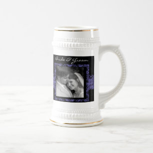 Chope À Bière Mariage floral Stein cadeau photo