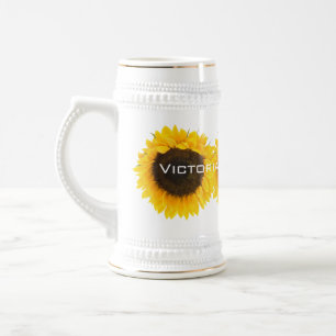 Chope À Bière Mariée de tournesol et Mariage de chambre Stein
