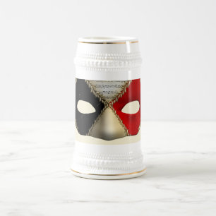Chope À Bière Masque de Mascarade Élégant pour Soirée Carnaval A