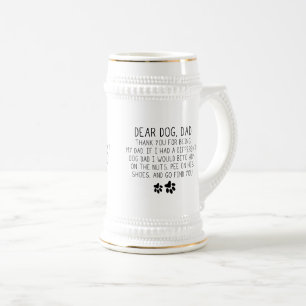 Chope À Bière Meilleur chien maman Jamais design Cher chien papa