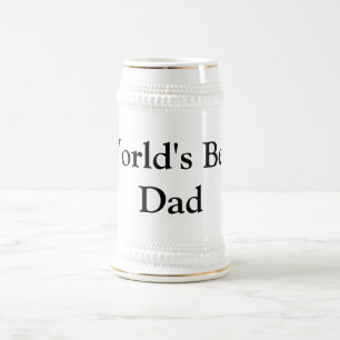 Chope À Bière Meilleur papa du monde de la fête des pères