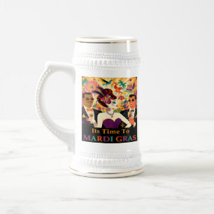 Chope À Bière Mid Century Retro 60s Mardi Gras Cocktail Party
