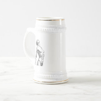 Chope À Bière Minimalist Female Android Aesthetic Art - Bold Fut