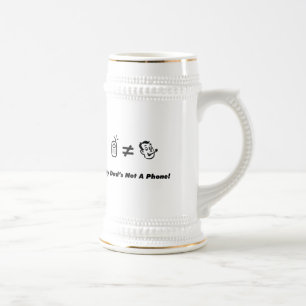 Chope À Bière Mon papa n'est pas un téléphone
