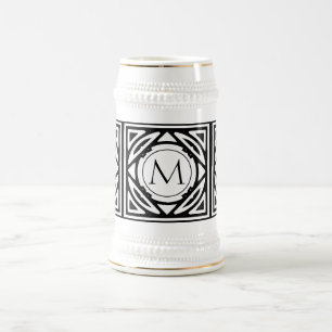 Chope À Bière Monogramme encadré