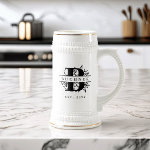 Chope À Bière Monogramme familial