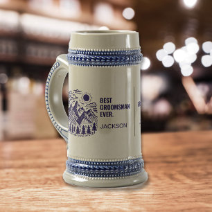 Chope À Bière Montagnes Modernes Rustiques Témoin Personnalisé