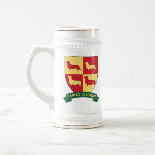 Chope À Bière Nation Stein de corgi