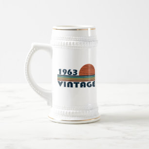 Chope À Bière Né en 1963 anniversaire vintage