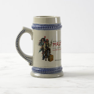 Chope À Bière Ne jamais mêler aux pirates