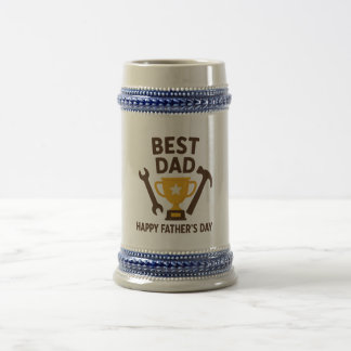 Chope À Bière "Né pour être papa - Joyeux anniversaire !"