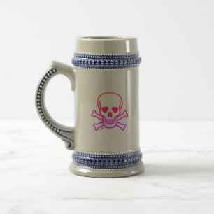 Chope À Bière Neon Skull stein