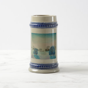 Chope À Bière Noël bleu suisse