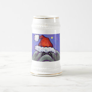 Chope À Bière Noël des éléphants