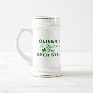 Chope À Bière Nom du trèfle vert de la Saint-Patrick
